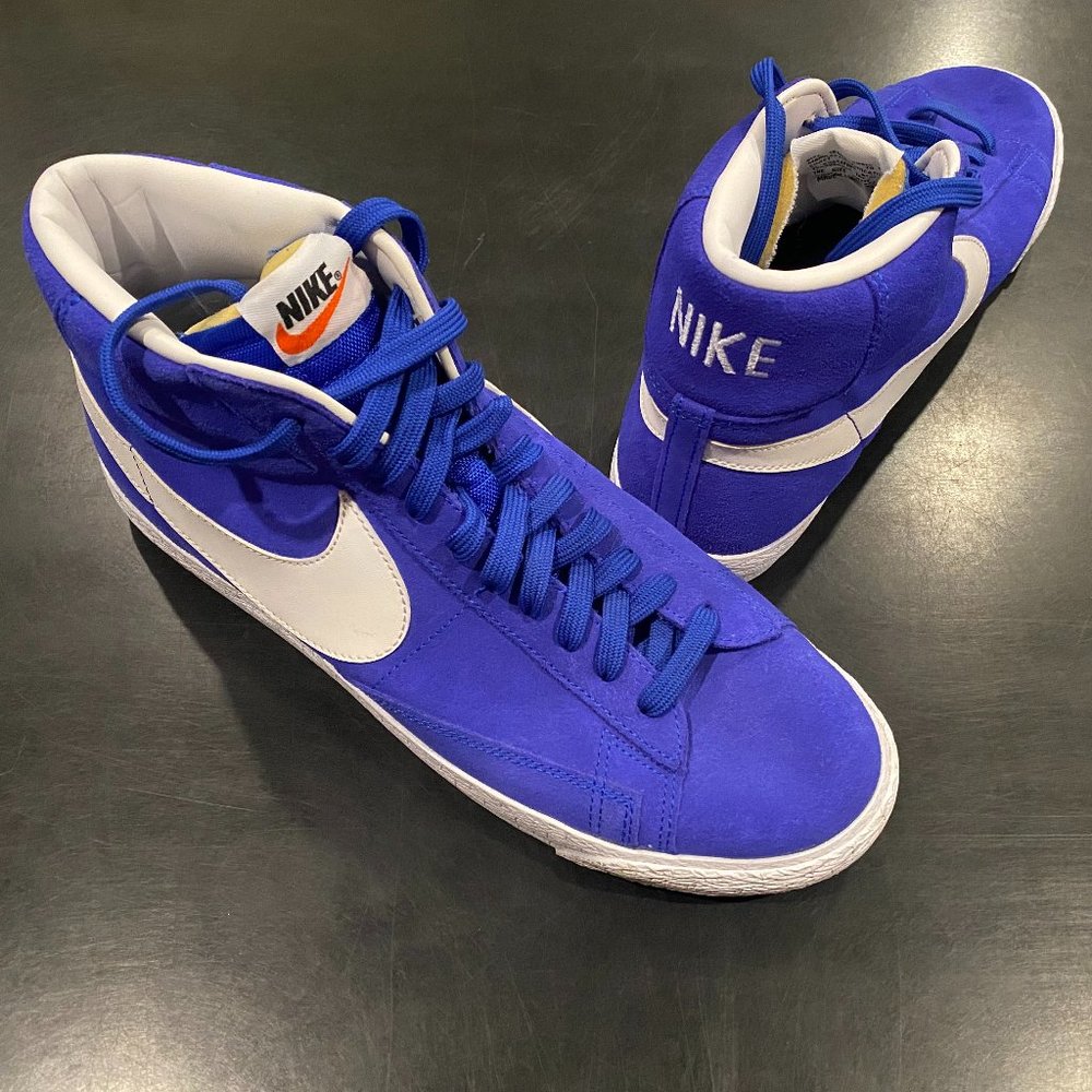 Nike Blazer Mid '77 Men’s Sneaker Racer Blue Suede Size 10.5